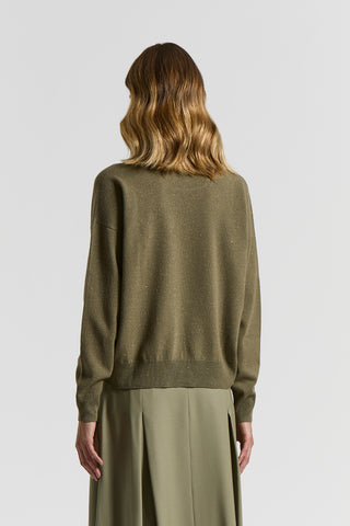 Wool, silk, cashmere and viscose sweater