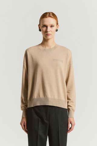 Wool, silk, cashmere and viscose sweater