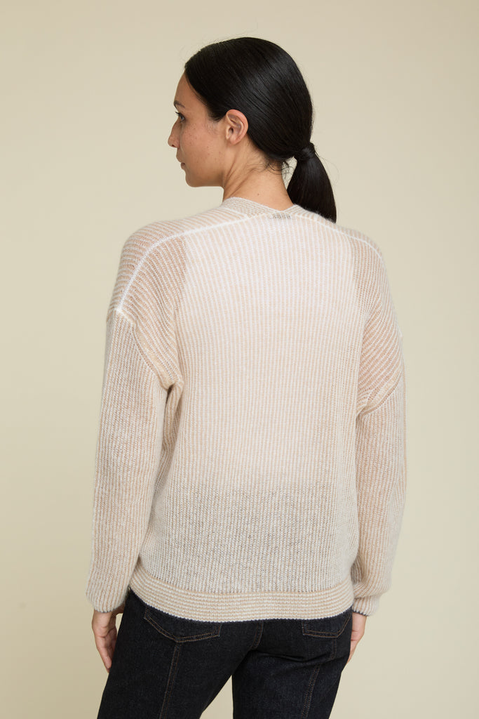 Cardigan in Baby Suri Alpaca yarn  