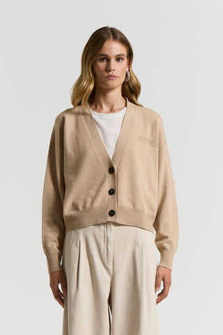 Cashmere, silk and wool yarn jumper