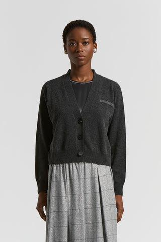 Cashmere, silk and wool yarn jumper
