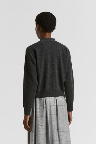 Cashmere, silk and wool yarn jumper
