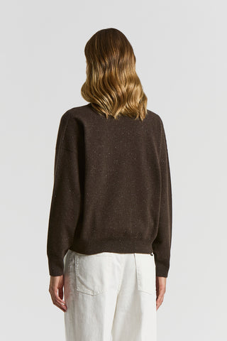 Wool, silk, cashmere and viscose sweater