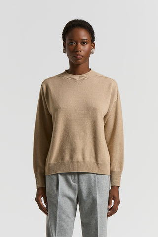 Pure cashmere crew-neck jumper
