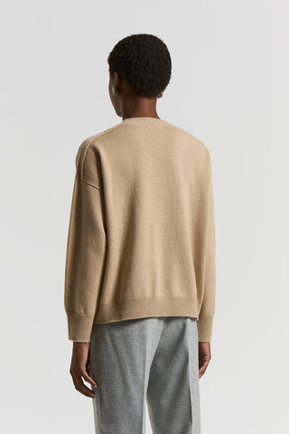 Pure cashmere crew-neck jumper