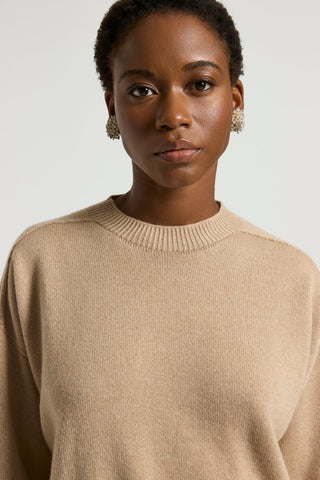 Pure cashmere crew-neck jumper