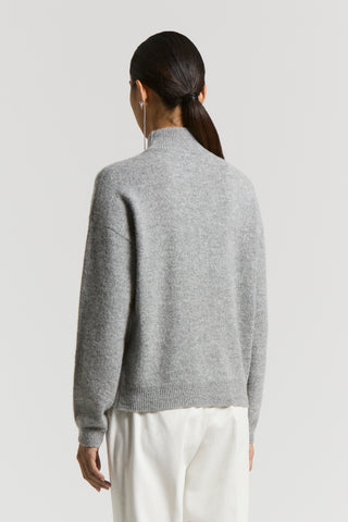 Lurex, cashmere, silk and wool jumper