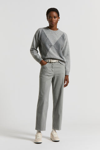 Lurex, cashmere, silk and wool jumper