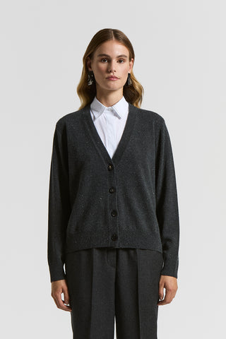 Cashmere, silk and wool cardigan