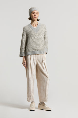 Alpaca wool mouliné jumper