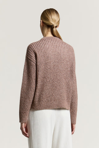 Alpaca, wool and cotton sweater