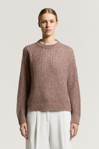 Alpaca, wool and cotton sweater