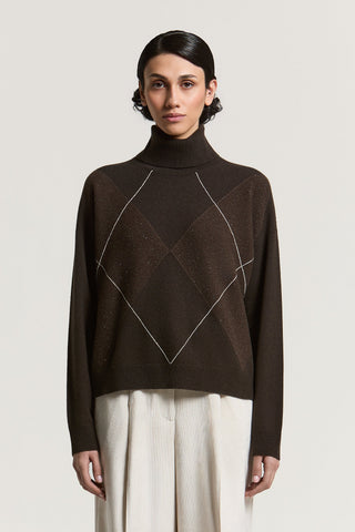 Pullover aus Wolle, Seide, Viskose, Kaschmir und Lamé