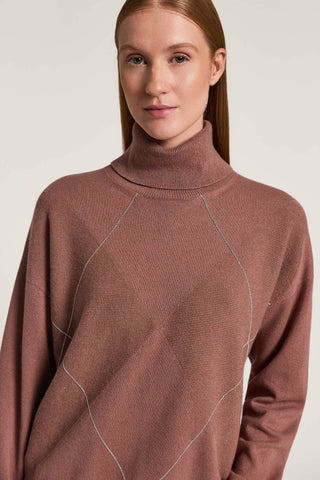 Pullover aus Wolle, Seide, Viskose, Kaschmir und Lamé