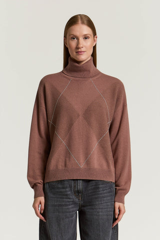 Pullover aus Wolle, Seide, Viskose, Kaschmir und Lamé