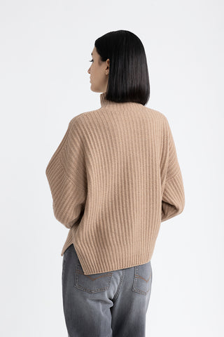 Wool, silk, cashmere and lurex sweater  