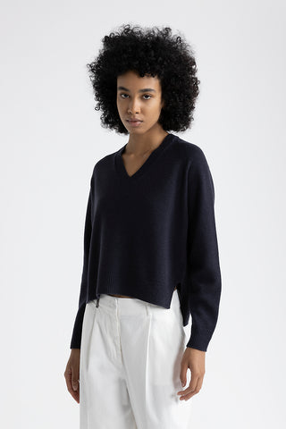 Wool, silk and cashmere sweater  