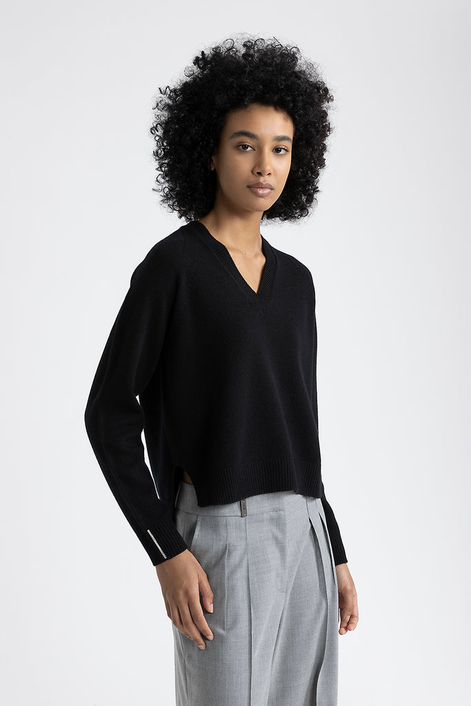 Wool, silk and cashmere sweater  