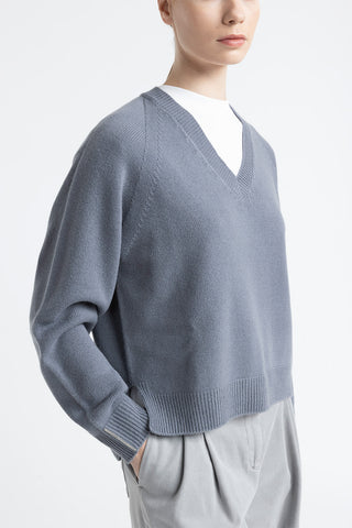 Wool, silk and cashmere sweater  