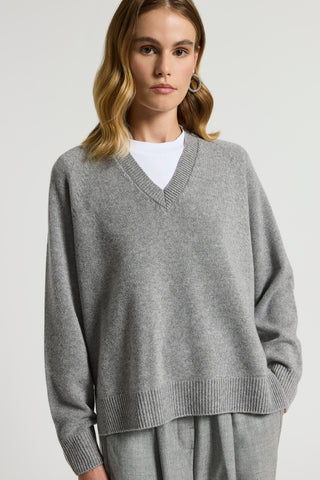 Cashmere, silk and wool jumper