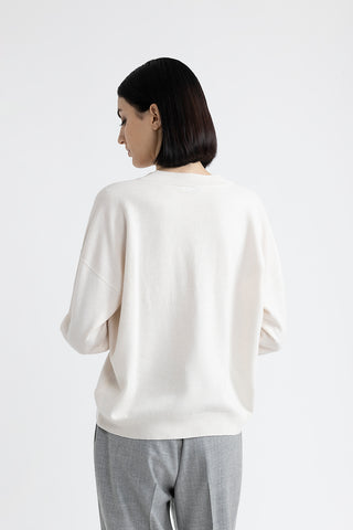 Wool, silk and cashmere sweater  