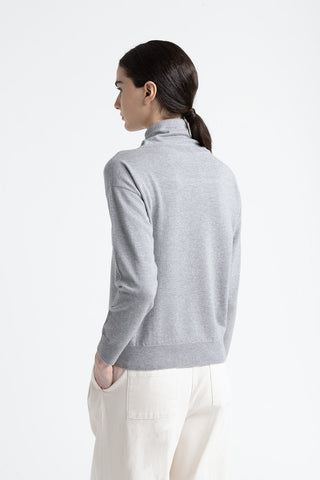 Wool, silk and cashmere hooded sweater  