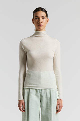 Extra-fine merino wool and sequin sweater