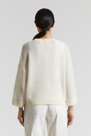 Virgin wool and alpaca tricot sweater