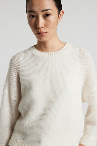 Virgin wool and alpaca tricot sweater