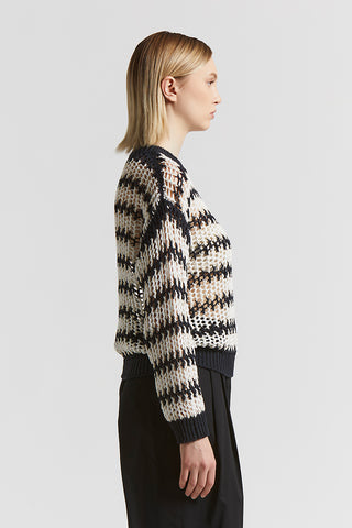 Cotton sweater with sequins