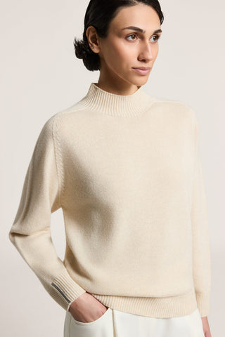 Pullover aus Wolle, Seide, Kaschmir und Lamé