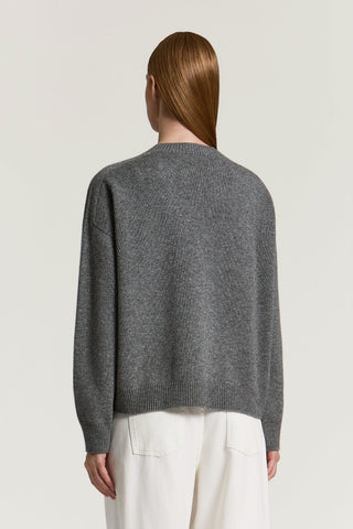 Pull en laine, soie, cachemire et lamé