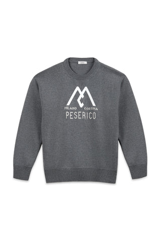 Crewneck merino wool sweater