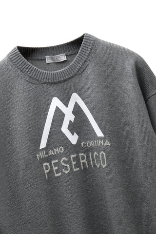 Crewneck merino wool sweater