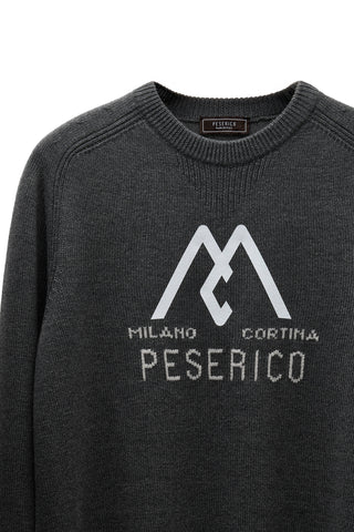 Crewneck merino wool sweater