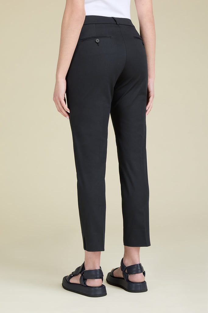 Iconic fit trousers in cool  comfort cotton matte satin  