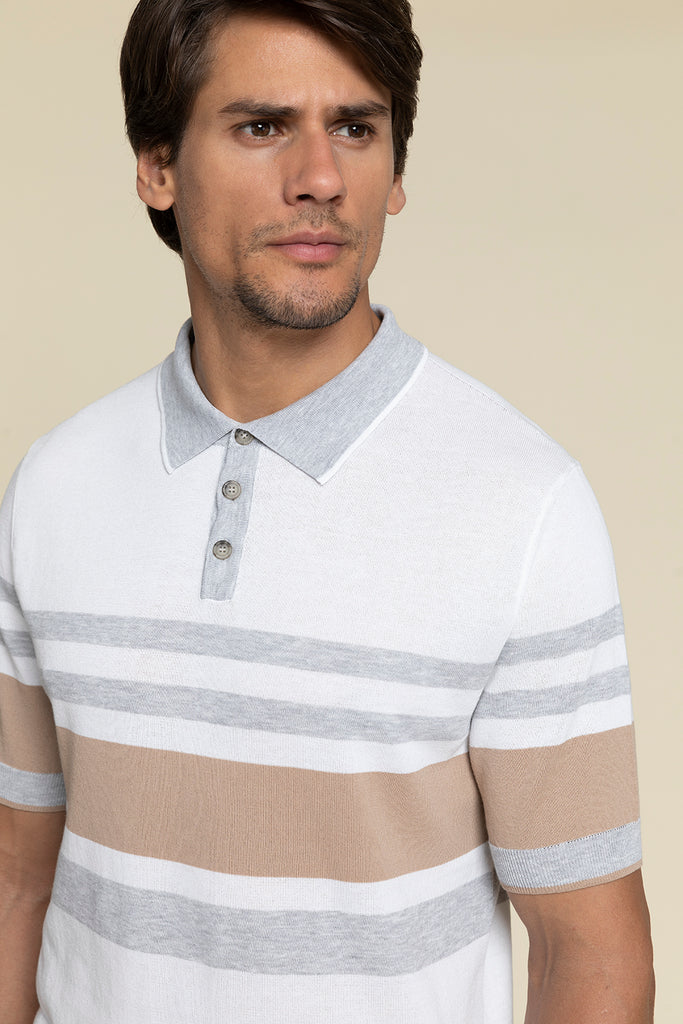 T-shirt in cotton crepe yarn knit  