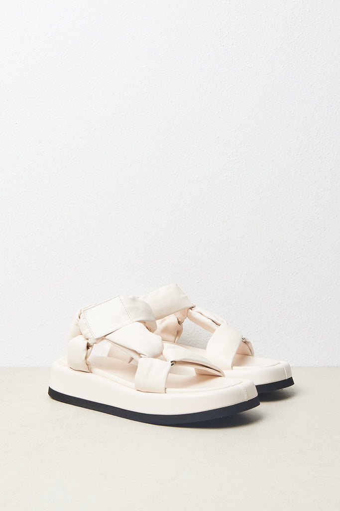 Chubby platform sandal in soft nappa leather  