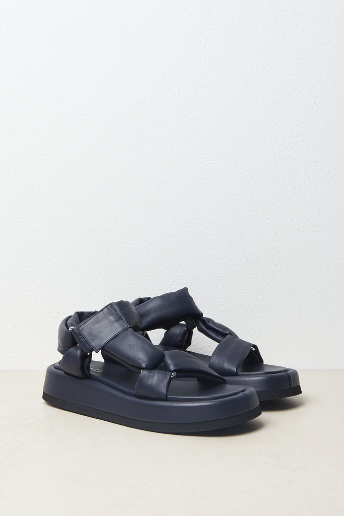 Chubby platform sandal in soft nappa leather  